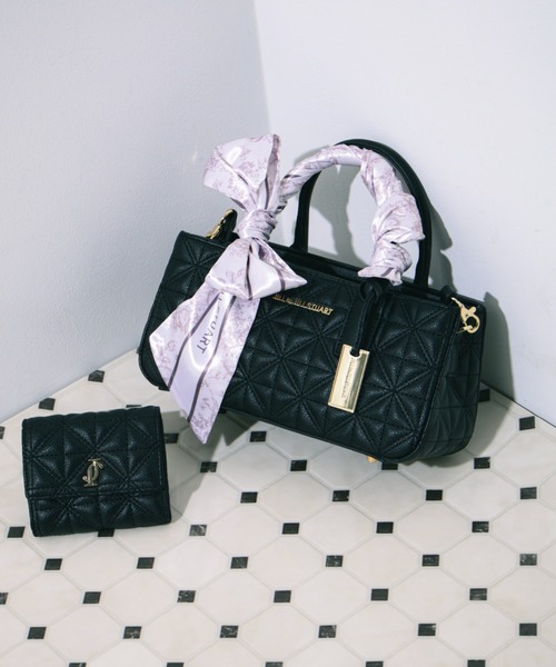 JILL by JILL STUART(ジルバイジルスチュアート)の「◇スカーフキルティングトート(ショルダーバッグ・レディース・ピンク/ブラック/ブルー・FREE)」の4枚目の写真
