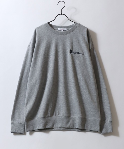 U.S. POLO ASSN.(ユーエスポロアッスン)の「2026AW U.S. POLO ASSN./ユーエスポロアッスン 別注 オーバーサイズ ワンポイント刺繍 裏毛 トレーナー スウェット レディース メンズ(スウェット・メンズ・グレー/オートミール/チャコール/ホワイト/ネイビー/ブラック・M/L/LL)」の18枚目の写真
