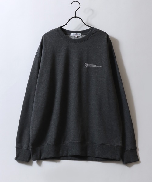 U.S. POLO ASSN.(ユーエスポロアッスン)の「2026AW U.S. POLO ASSN./ユーエスポロアッスン 別注 オーバーサイズ ワンポイント刺繍 裏毛 トレーナー スウェット レディース メンズ(スウェット・メンズ・グレー/オートミール/チャコール/ホワイト/ネイビー/ブラック・M/L/LL)」の8枚目の写真