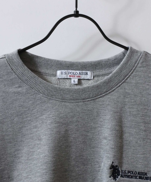 U.S. POLO ASSN.(ユーエスポロアッスン)の「2026AW U.S. POLO ASSN./ユーエスポロアッスン 別注 オーバーサイズ ワンポイント刺繍 裏毛 トレーナー スウェット レディース メンズ(スウェット・メンズ・グレー/オートミール/チャコール/ホワイト/ネイビー/ブラック・M/L/LL)」の14枚目の写真
