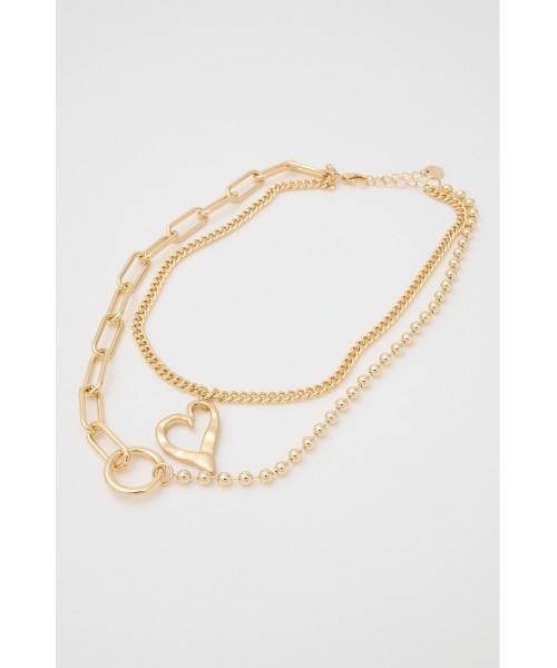 MOUSSY（マウジー）の「ASYMMETRY チェーンネックレス（ネックレス・レディース・シルバー/ゴールド・FREE）」の5枚目の写真