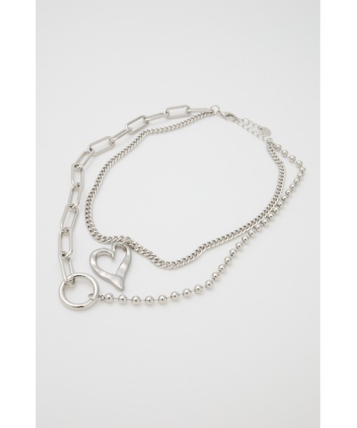 MOUSSY（マウジー）の「ASYMMETRY チェーンネックレス（ネックレス・レディース・シルバー/ゴールド・FREE）」の9枚目の写真