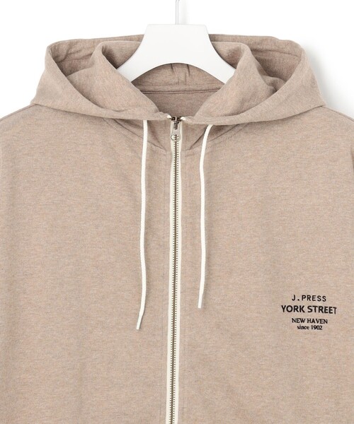J.PRESS YORK STREET(ジェイプレスヨークストリート)の「【UNISEX】ヘビー天竺ジップアップ フーディ(Tシャツ/カットソー・メンズ・ネイビー系/ワイン系/アイボリー系・LARGE/MEDIUM/SMALL)」の8枚目の写真