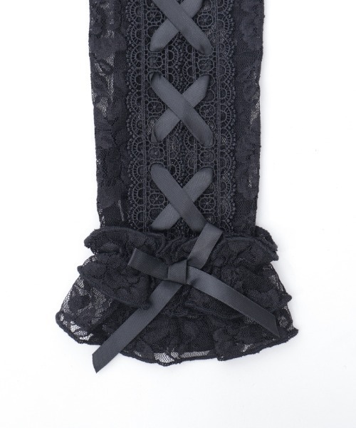 Chalmiere（シャルミエール）の「レースアップアームカバー（手袋・レディース・ホワイト/ブラック・FREE）」の16枚目の写真