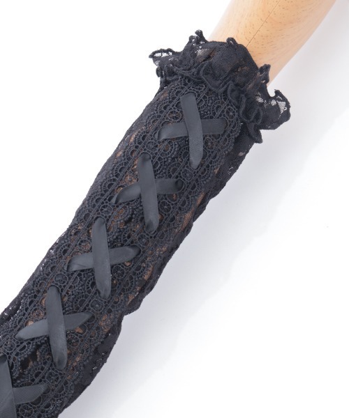 Chalmiere（シャルミエール）の「レースアップアームカバー（手袋・レディース・ホワイト/ブラック・FREE）」の18枚目の写真