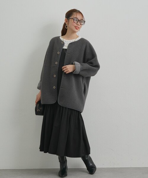 un dix cors(アンディコール)の「《上品な透け感》起毛レースプルオーバー(ニット/セーター・レディース・ブラック/アイボリー・FREE)」の17枚目の写真