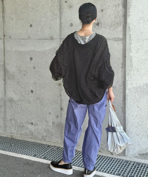 deux amour（ドゥーザムール）の「ドットシアーブルゾン（ブルゾン・レディース・ブラック/ベージュ/グレー・M～Ｌ）」の17枚目の写真