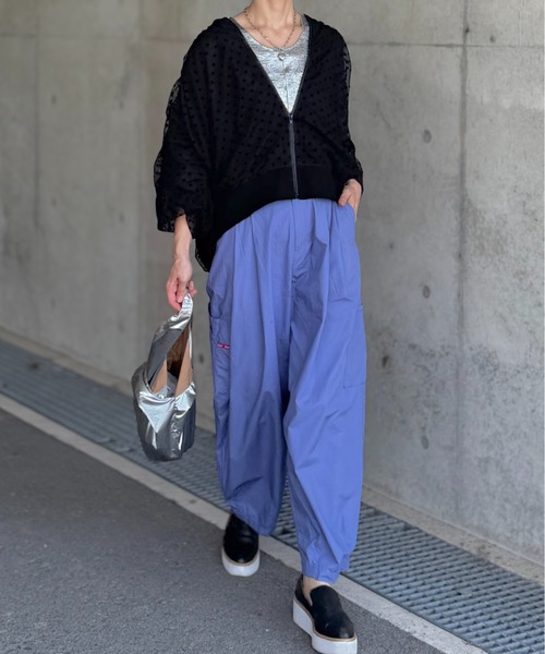 deux amour（ドゥーザムール）の「ドットシアーブルゾン（ブルゾン・レディース・ブラック/ベージュ/グレー・M～Ｌ）」の18枚目の写真