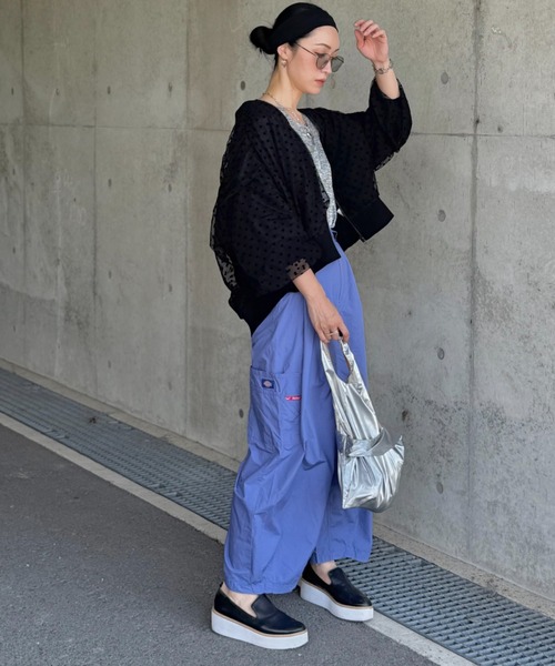 deux amour（ドゥーザムール）の「ドットシアーブルゾン（ブルゾン・レディース・ブラック/ベージュ/グレー・M～Ｌ）」の19枚目の写真