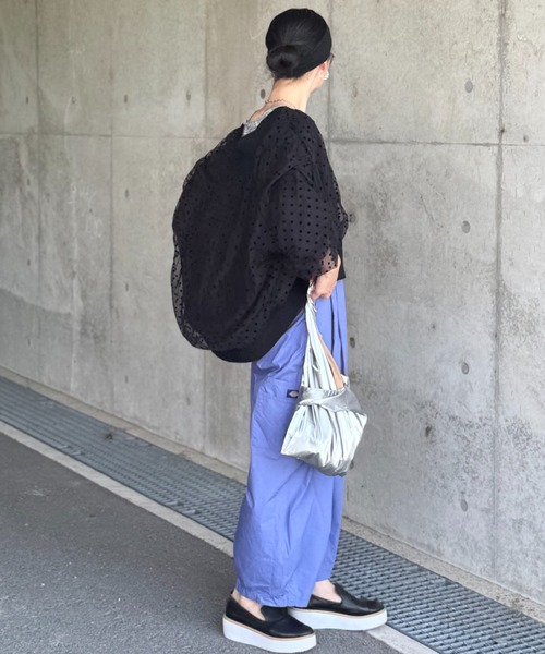 deux amour（ドゥーザムール）の「ドットシアーブルゾン（ブルゾン・レディース・ブラック/ベージュ/グレー・M～Ｌ）」の21枚目の写真