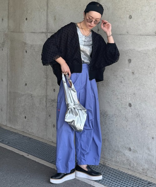 deux amour（ドゥーザムール）の「ドットシアーブルゾン（ブルゾン・レディース・ブラック/ベージュ/グレー・M～Ｌ）」の22枚目の写真