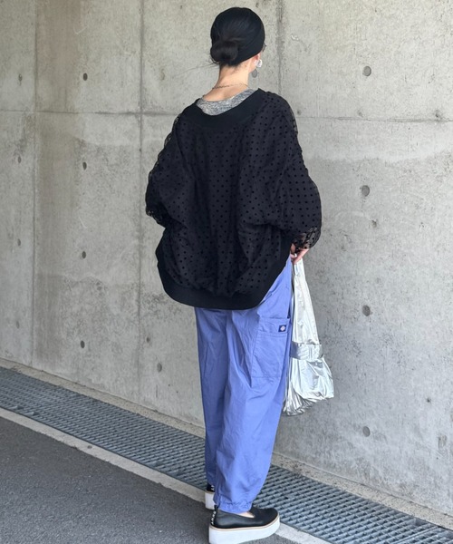 deux amour（ドゥーザムール）の「ドットシアーブルゾン（ブルゾン・レディース・ブラック/ベージュ/グレー・M～Ｌ）」の11枚目の写真