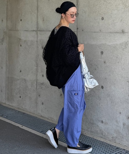 deux amour（ドゥーザムール）の「ドットシアーブルゾン（ブルゾン・レディース・ブラック/ベージュ/グレー・M～Ｌ）」の12枚目の写真