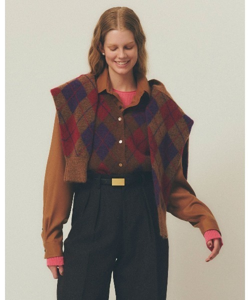 L】CASHMERE SILK RIB KNIT（ニット/セーター）｜THE SHINZONE（ザ