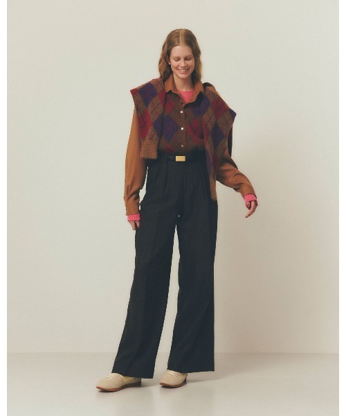 セール】【L】CASHMERE SILK RIB KNIT（ニット/セーター）｜THE