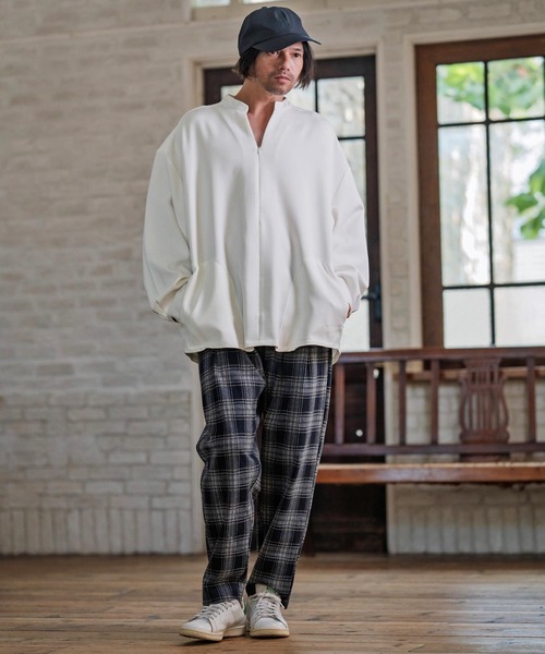 ms6263-バンドカラースキッパープルオーバーシャツ