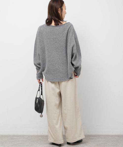 JOURNAL STANDARD relume(ジャーナルスタンダード レリューム)の「《WEB限定》圧縮起毛イージーパンツ(その他パンツ・レディース・チャコールグレー/ライトグレー/ブラウン/ブラックミックス・38/36)」の5枚目の写真