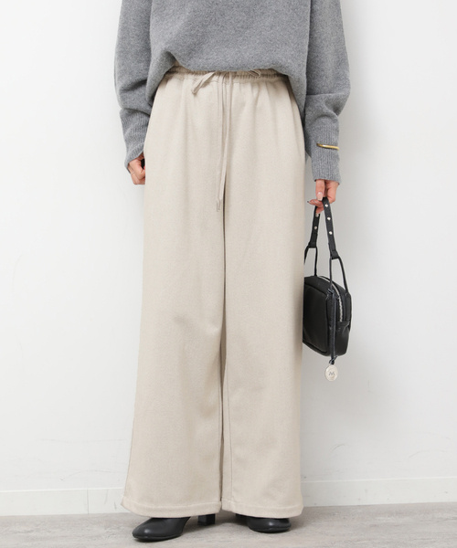 JOURNAL STANDARD relume(ジャーナルスタンダード レリューム)の「《WEB限定》圧縮起毛イージーパンツ(その他パンツ・レディース・チャコールグレー/ライトグレー/ブラウン/ブラックミックス・38/36)」の6枚目の写真
