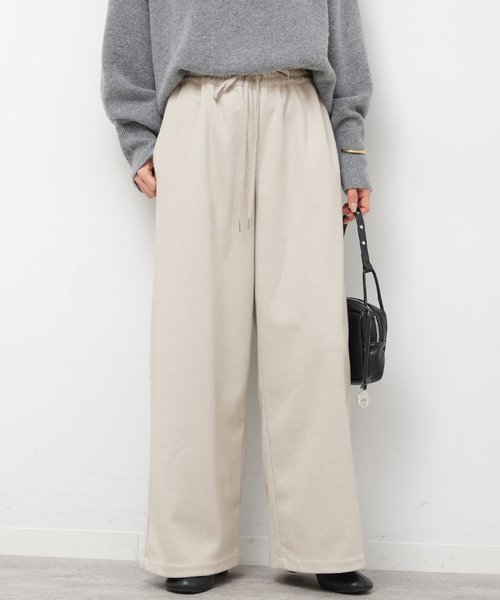 JOURNAL STANDARD relume(ジャーナルスタンダード レリューム)の「《WEB限定》圧縮起毛イージーパンツ(その他パンツ・レディース・チャコールグレー/ライトグレー/ブラウン/ブラックミックス・38/36)」の7枚目の写真
