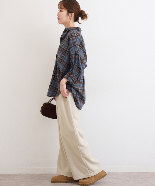 JOURNAL STANDARD relume(ジャーナルスタンダード レリューム)の「《WEB限定》圧縮起毛イージーパンツ(その他パンツ・レディース・チャコールグレー/ライトグレー/ブラウン/ブラックミックス・38/36)」の11枚目の写真