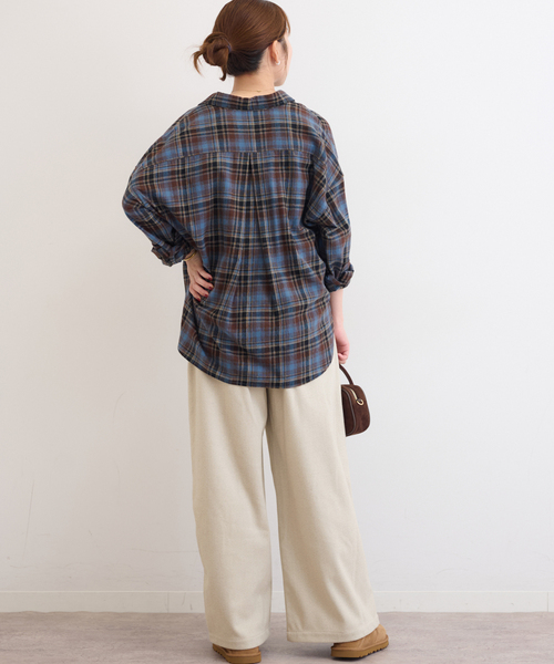 JOURNAL STANDARD relume(ジャーナルスタンダード レリューム)の「《WEB限定》圧縮起毛イージーパンツ(その他パンツ・レディース・チャコールグレー/ライトグレー/ブラウン/ブラックミックス・38/36)」の12枚目の写真