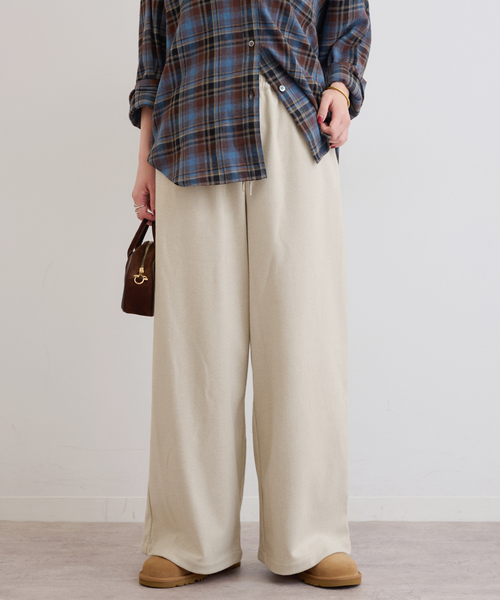 JOURNAL STANDARD relume(ジャーナルスタンダード レリューム)の「《WEB限定》圧縮起毛イージーパンツ(その他パンツ・レディース・チャコールグレー/ライトグレー/ブラウン/ブラックミックス・38/36)」の13枚目の写真