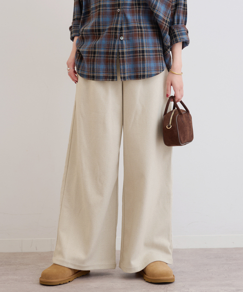 JOURNAL STANDARD relume(ジャーナルスタンダード レリューム)の「《WEB限定》圧縮起毛イージーパンツ(その他パンツ・レディース・チャコールグレー/ライトグレー/ブラウン/ブラックミックス・38/36)」の14枚目の写真