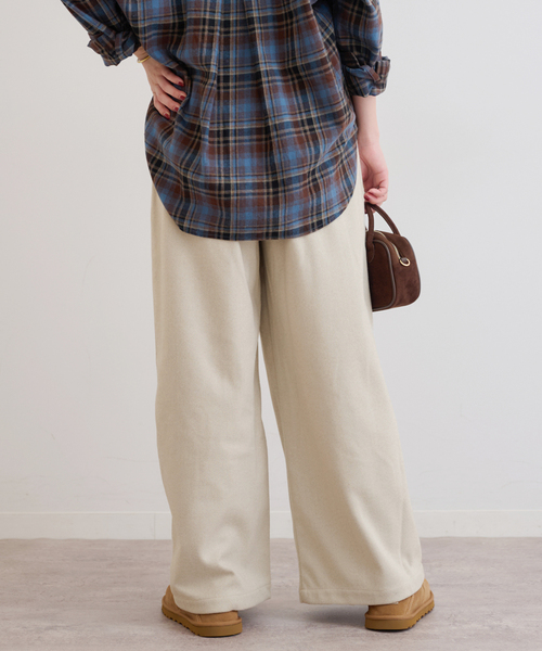 JOURNAL STANDARD relume(ジャーナルスタンダード レリューム)の「《WEB限定》圧縮起毛イージーパンツ(その他パンツ・レディース・チャコールグレー/ライトグレー/ブラウン/ブラックミックス・38/36)」の16枚目の写真