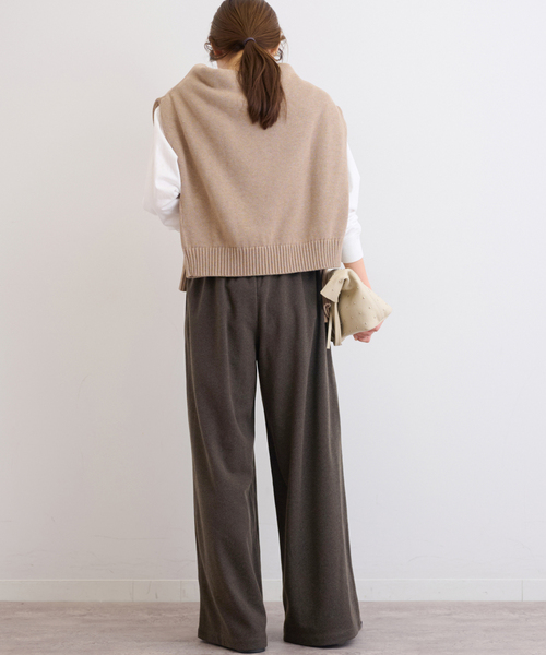 JOURNAL STANDARD relume(ジャーナルスタンダード レリューム)の「《WEB限定》圧縮起毛イージーパンツ(その他パンツ・レディース・チャコールグレー/ライトグレー/ブラウン/ブラックミックス・38/36)」の19枚目の写真