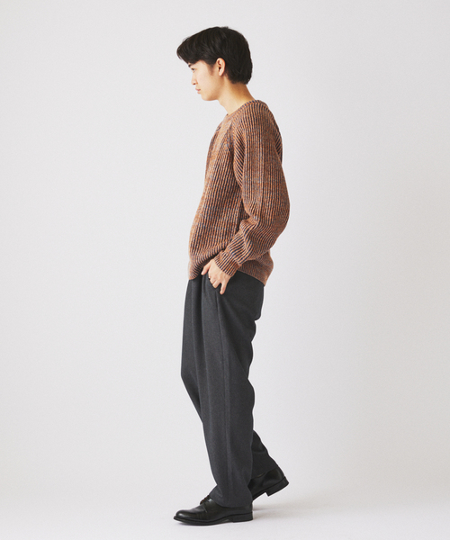 JOURNAL STANDARD relume(ジャーナルスタンダード レリューム)の「TECH ウーリッシュウォーム イージー スラックス (セットアップ対応可能)(スラックス・メンズ・ブラウン/ブラック/グレー・SMALL/MEDIUM/LARGE)」の8枚目の写真