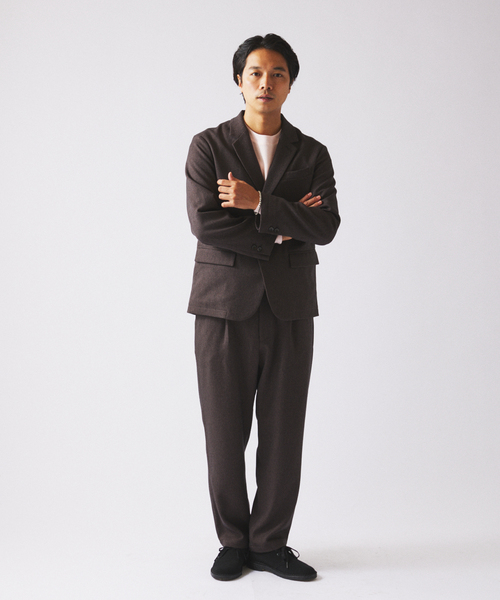 JOURNAL STANDARD relume(ジャーナルスタンダード レリューム)の「TECH ウーリッシュウォーム イージー スラックス (セットアップ対応可能)(スラックス・メンズ・ブラウン/ブラック/グレー・SMALL/MEDIUM/LARGE)」の17枚目の写真