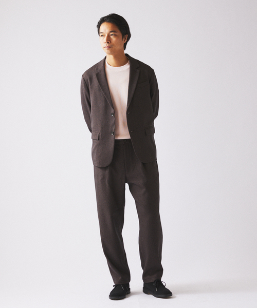 JOURNAL STANDARD relume(ジャーナルスタンダード レリューム)の「TECH ウーリッシュウォーム イージー スラックス (セットアップ対応可能)(スラックス・メンズ・ブラウン/ブラック/グレー・SMALL/MEDIUM/LARGE)」の18枚目の写真
