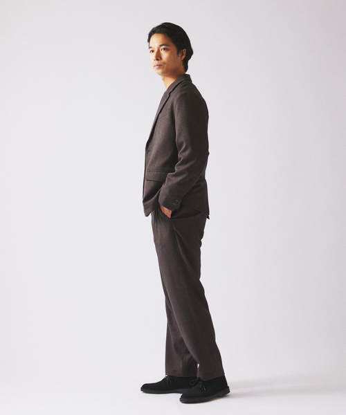 JOURNAL STANDARD relume(ジャーナルスタンダード レリューム)の「TECH ウーリッシュウォーム イージー スラックス (セットアップ対応可能)(スラックス・メンズ・ブラウン/ブラック/グレー・SMALL/MEDIUM/LARGE)」の20枚目の写真
