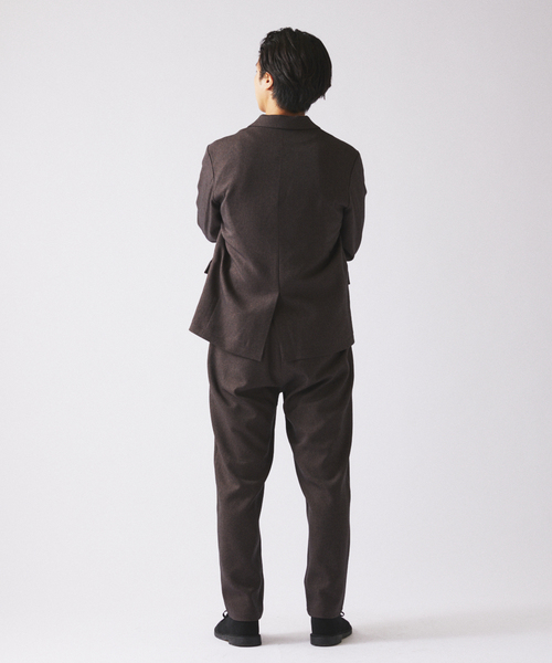 JOURNAL STANDARD relume(ジャーナルスタンダード レリューム)の「TECH ウーリッシュウォーム イージー スラックス (セットアップ対応可能)(スラックス・メンズ・ブラウン/ブラック/グレー・SMALL/MEDIUM/LARGE)」の21枚目の写真