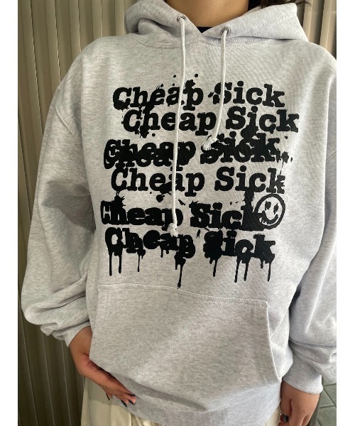 WORLD WIDE LOVE!(ワールドワイドラブ)の「C.S フーディー(パーカー・レディース・ブラック/ライトベージュ/オートミール・1)」の2枚目の写真