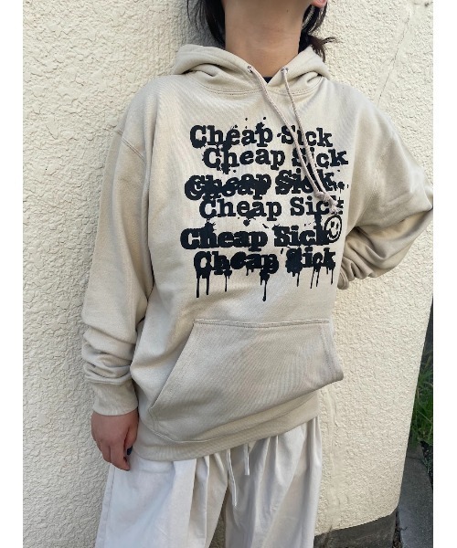 WORLD WIDE LOVE!(ワールドワイドラブ)の「C.S フーディー(パーカー・レディース・ブラック/ライトベージュ/オートミール・1)」の3枚目の写真