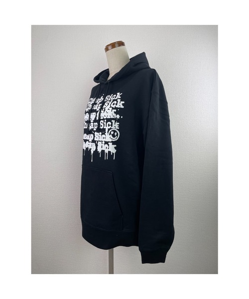 WORLD WIDE LOVE!(ワールドワイドラブ)の「C.S フーディー(パーカー・レディース・ブラック/ライトベージュ/オートミール・1)」の5枚目の写真