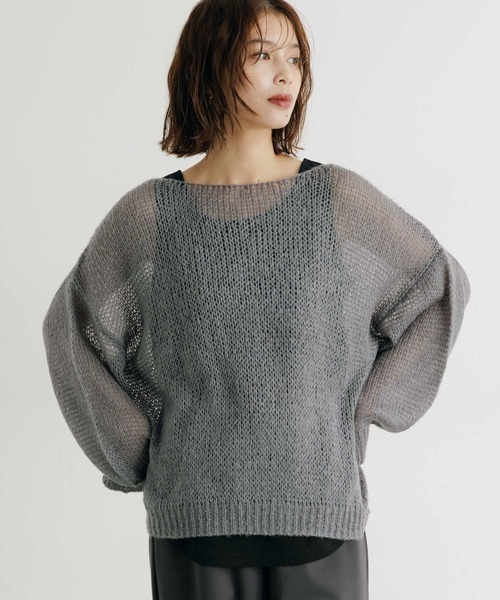 studio CLIP（スタディオクリップ）の「5ゲージモヘアタッチゆる編み