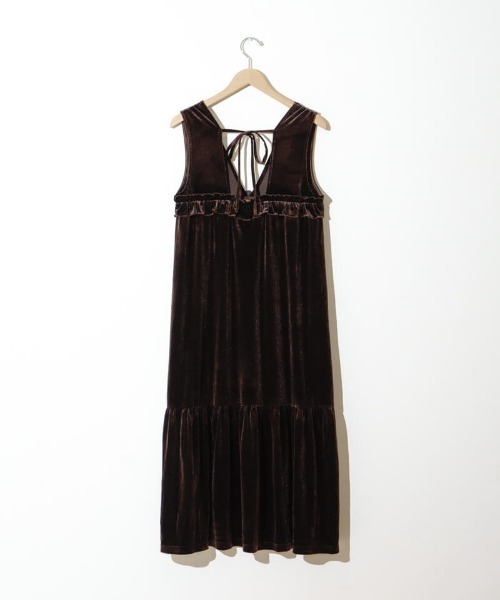 チャーミングベロアワンピース（ワンピース）｜flower（フラワー）の