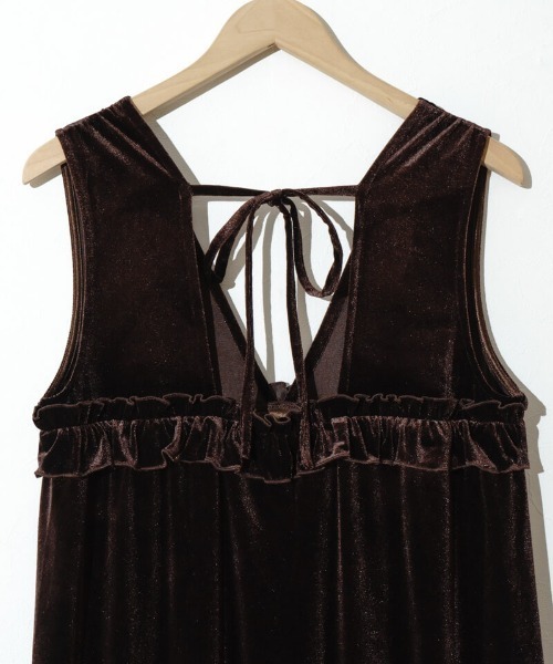 チャーミングベロアワンピース（ワンピース）｜flower（フラワー）の