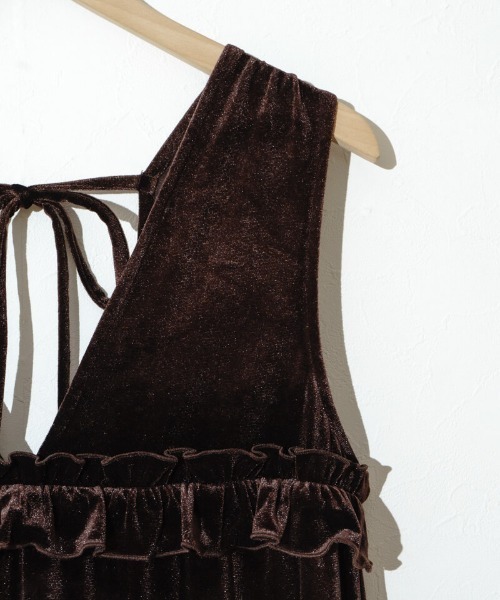 flower（フラワー）の「チャーミングベロアワンピース（ワンピース・レディース・ブラック/ブラウン・FREE）」の21枚目の写真