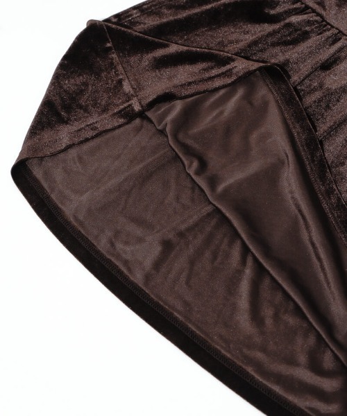 flower（フラワー）の「チャーミングベロアワンピース（ワンピース・レディース・ブラック/ブラウン・FREE）」の20枚目の写真