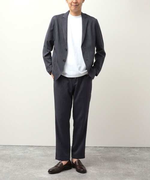 NOLLEY'S LIGHT（ノーリーズライト）の「《ビジカジ/セットアップ対応》ピンヘッド　テーラーカーデ（テーラードジャケット・メンズ・ネイビー/インディゴブルー/チャコールグレー・S/M/L/XL）」の3枚目の写真