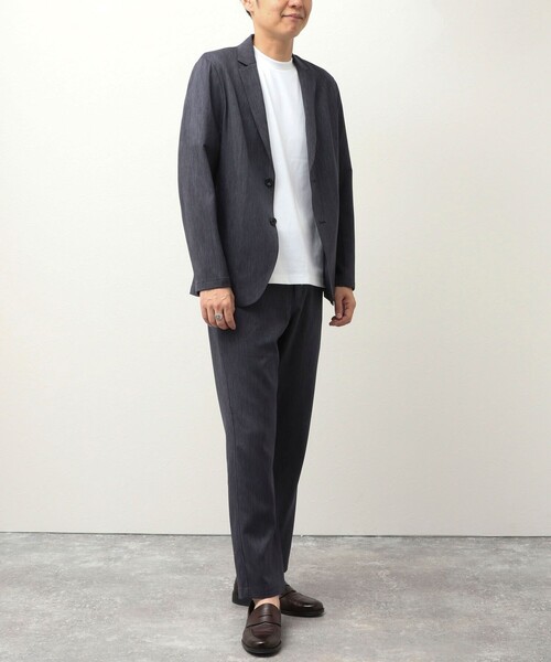 NOLLEY'S LIGHT（ノーリーズライト）の「《ビジカジ/セットアップ対応》ピンヘッド　テーラーカーデ（テーラードジャケット・メンズ・ネイビー/インディゴブルー/チャコールグレー・S/M/L/XL）」の4枚目の写真