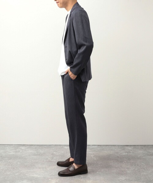 NOLLEY'S LIGHT（ノーリーズライト）の「《ビジカジ/セットアップ対応》ピンヘッド　テーラーカーデ（テーラードジャケット・メンズ・ネイビー/インディゴブルー/チャコールグレー・S/M/L/XL）」の5枚目の写真