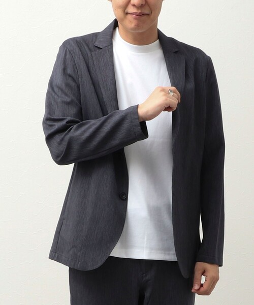 NOLLEY'S LIGHT（ノーリーズライト）の「《ビジカジ/セットアップ対応》ピンヘッド　テーラーカーデ（テーラードジャケット・メンズ・ネイビー/インディゴブルー/チャコールグレー・S/M/L/XL）」の6枚目の写真