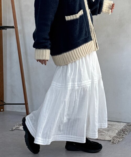 CPCM（シーピーシーエム）の「裏地起毛レーススカート（スカート・レディース・ブラック/オフホワイト・SMALL/MEDIUM）」の22枚目の写真