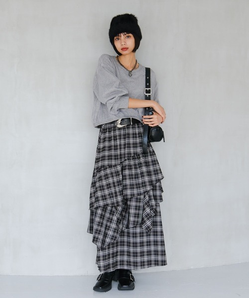 PAGEBOY（ページボーイ）の「シャギービーニー（ニットキャップ/ビーニー・レディース・ブラック/グレー/ブラウン・FREE）」の4枚目の写真