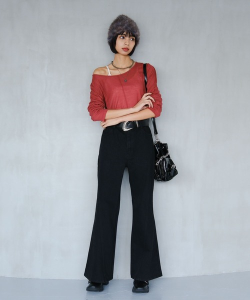 PAGEBOY（ページボーイ）の「シャギービーニー（ニットキャップ/ビーニー・レディース・ブラック/グレー/ブラウン・FREE）」の9枚目の写真