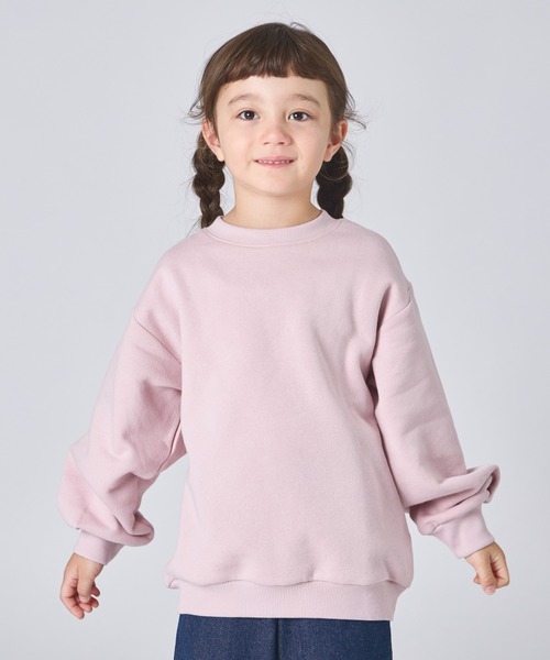 pairmanon(ペアマノン)の「【ぬくふわ】裏起毛 ガールズ バック フォトプリント ゆるスウェット(スウェット・キッズ・ブラウン/オートミール/グレー/スモークピンク・100/110/120/130/140/150/90)」の13枚目の写真
